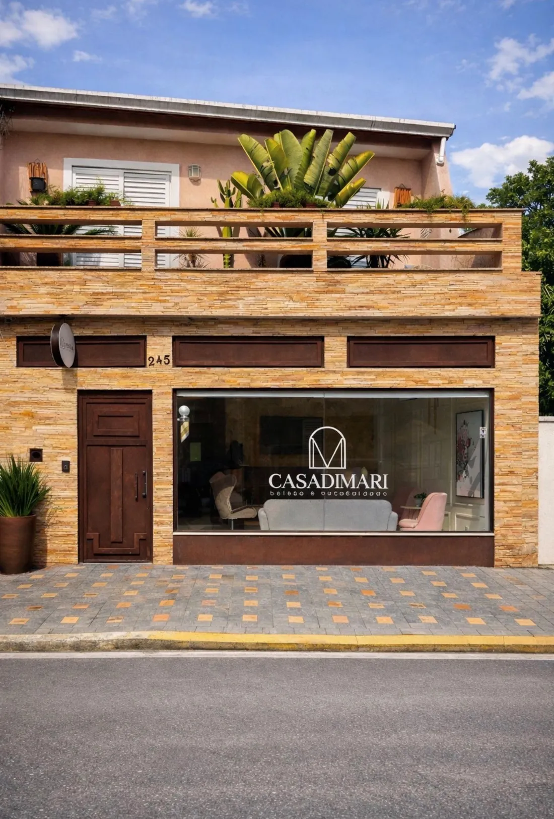 Fachada da Casa Dimari na Rua Antônio Macedo, no Tatuapé